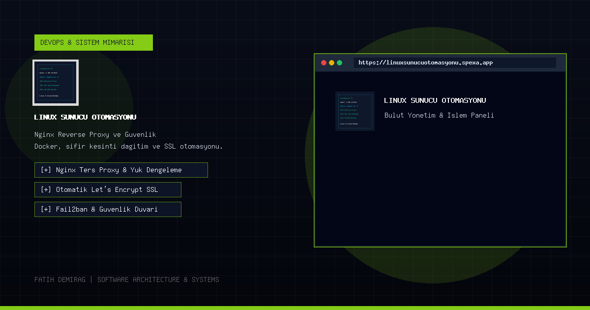 Tek Bir VPS Sunucuda Nginx Ters Proxy, Docker ve Otomatik Let's Encrypt SSL Kurulumu